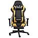 Sedia da Gaming Girevole con Poggiapiedi Oro in PVC - Foto miniatura 5
