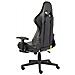 Sedia da Gaming Girevole con Poggiapiedi Oro in PVC - Foto miniatura 9