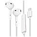 Cuffiette Cablate Usb-c Microfono Tasto Multifunzione Oppo Bianche - Foto miniatura 13