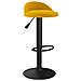 Sgabello Da Bar Giallo In Velluto - Foto miniatura 1
