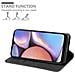 Custodia Compatibile Con Samsung Galaxy A10s In Nero Marrone - Coperchio Protettiva Con Chiusura Magnetica, Funzione Stand E Tasca Per Le Carte - Foto miniatura 3