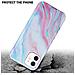 Custodia Compatibile Con Apple Iphone 12 / Iphone 12 Pro In Marmo Rosa Bianco No. 15 - Coperchio Protettivo In Silicone Tpu Con Motivo A Mosaico - Foto miniatura 4