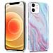 Custodia Compatibile Con Apple Iphone 12 / Iphone 12 Pro In Marmo Rosa Bianco No. 15 - Coperchio Protettivo In Silicone Tpu Con Motivo A Mosaico - Foto miniatura 6