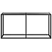 Tavolo Consolle Nero 160x35x75,5 Cm In Vetro Temperato - Foto miniatura 3