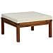 Set Divani Da Giardino 7 Pz Con Cuscini Crema In Legno Acacia - Foto miniatura 8