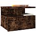 Comodino Pensile Rovere Fumo 40x31x27 Cm In Legno Multistrato - Foto miniatura 5