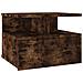 Comodino Pensile Rovere Fumo 40x31x27 Cm In Legno Multistrato - Foto miniatura 1