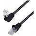 Cavo Di Rete Patch Connettore Angolato 90 Cca Cat. 5e Utp 2m Nero - Foto miniatura 1