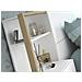Testata Letto Con Comodini 160 Cm Bianco E Rovere - Mista - Foto miniatura 2
