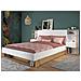 Testata Letto Con Comodini 160 Cm Bianco E Rovere - Mista - Foto miniatura 1