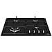 Piano Cottura HIYG 64225 SBO a Gas 4 Fuochi Gas Colore Nero - Foto miniatura 5