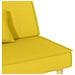 Divano Letto Giallo Chiaro In Tessuto - Foto miniatura 5