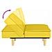 Divano Letto Giallo Chiaro In Tessuto - Foto miniatura 7