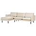 Divano Angolare 4 Posti Vinterbro Velluto Beige Chiaro Lato Destro - Foto miniatura 8