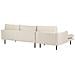 Divano Angolare 4 Posti Vinterbro Velluto Beige Chiaro Lato Destro - Foto miniatura 12
