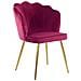 Silvia Set Di 2 Sedie Da Pranzo Imbottite In Velluto Bordeaux - Foto miniatura 4