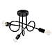 Lampadario Loop 3 Nero Sl. 1434 - Industriale Lampade Da Soffitto Nero 35x45x45 Cm - Foto miniatura 1