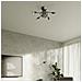 Lampadario Loop 3 Nero Sl. 1434 - Industriale Lampade Da Soffitto Nero 35x45x45 Cm - Foto miniatura 4