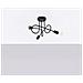 Lampadario Loop 3 Nero Sl. 1434 - Industriale Lampade Da Soffitto Nero 35x45x45 Cm - Foto miniatura 7
