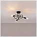 Lampadario Loop 3 Nero Sl. 1434 - Industriale Lampade Da Soffitto Nero 35x45x45 Cm - Foto miniatura 8