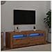 Mobile Porta TV con LED Artigianale 120x35x40 cm Multistrato - Foto miniatura 5