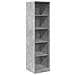 Armadio Grigio Cemento 50x50x200 Cm In Legno Multistrato - Foto miniatura 2