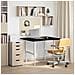 Piano Scrivania Marrone Scuro 100x80x2,5 Cm In Rovere Massello - Foto miniatura 3