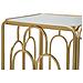 Tavolino Mf558 - Oro - Metallo - 35x35x70 Cm - Foto miniatura 5