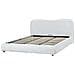 Letto Contenitore Tessuto Blagnac 180 X 200 Cm Grigio Chiaro - Foto miniatura 4