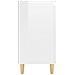 Credenza Gambe Massello Bianco Lucido 60x35x70cm Multistrato - Foto miniatura 5