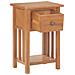 Lusso Casadino -  Tavolino Portariviste Con Cassetto 35x27x55 Cm Legno Di Rovere - Foto miniatura 1