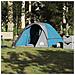 Tenda da Campeggio a Cabina per 4 Persone Blu Impermeabile - Foto miniatura 1
