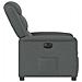 Poltrona Elettrica Reclinabile Grigio Scuro in Tessuto - Foto miniatura 6