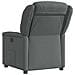 Poltrona Elettrica Reclinabile Grigio Scuro in Tessuto - Foto miniatura 7