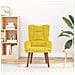 Poltrona Rilassante in Velluto Giallo - Foto miniatura 3