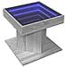 Tavolino Salotto con LED Grigio Sonoma 50x50x45 cm Multistrato - Foto miniatura 3