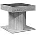 Tavolino Salotto con LED Grigio Sonoma 50x50x45 cm Multistrato - Foto miniatura 8
