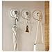 Set Di 3 Ganci A Ventosa Senza Foratura - Ganci Da Parete Rimovibili Per Cucina E Bagno White - Foto miniatura 5