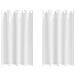 Tende con tende 2 pcs Bianco Puro Poliestere - Foto miniatura 1