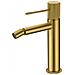 Imex Miscelatore Bidet Monocomando In Ottone Oro Spazzolato Con Cartuccia Ceramica Ø26 Mm E 2 Flessibili 3-8 Inclusi Altezza 200 Mm Canna 130 Mm - Modello Bdd038-2oc - Foto miniatura 1