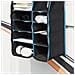 Organizer da tenda appeso 10 tasche Nero 40,5 x 25 x 80 cm - Foto miniatura 5