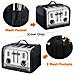 Custodia Antipolvere Per Tostapane Compatibile Con Tostapane Cuisinart, Borsa Portatile Per Tostapane  S - Foto miniatura 3
