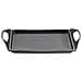 Piastra con grill 45x27 cm PRO - Rivestimento Antiaderente a 3 Strati Senza PFOA - Due manici - Compatibile con Tutti i Piani Cottura, Incluso Induzione - Ideale per Crepes e Piadine - Made in Italy - Foto miniatura 2