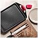 Piastra con grill 45x27 cm PRO - Rivestimento Antiaderente a 3 Strati Senza PFOA - Due manici - Compatibile con Tutti i Piani Cottura, Incluso Induzione - Ideale per Crepes e Piadine - Made in Italy - Foto miniatura 3