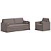 Divano 2 pcs Talpa 198 x 78 x 80 cm Tessuto - Foto miniatura 1
