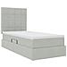 Letto con contenitore e materasso Grigio chiaro 90 x 190 cm - Foto miniatura 5