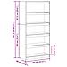 Armadio per Libri Marrone cerato 80 x 30 x 167,5 cm - Foto miniatura 9
