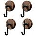 Ganci Sopraporta Neri Set Da 4 — Appendini Porta Abs Senza Fori, Portata 5-10kg - Foto miniatura 1