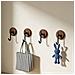 Ganci Sopraporta Neri Set Da 4 — Appendini Porta Abs Senza Fori, Portata 5-10kg - Foto miniatura 4