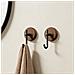Ganci Sopraporta Neri Set Da 4 — Appendini Porta Abs Senza Fori, Portata 5-10kg - Foto miniatura 6